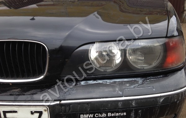 BMW e39 полировка фар